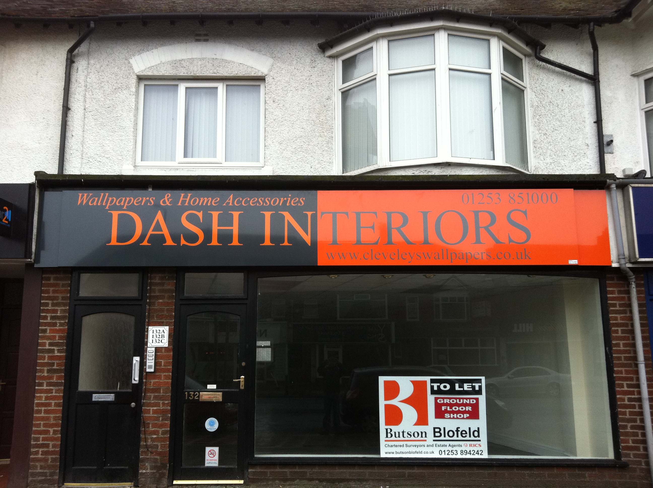 Tray sign for Dash Interiors Fylde Signs & Graphics