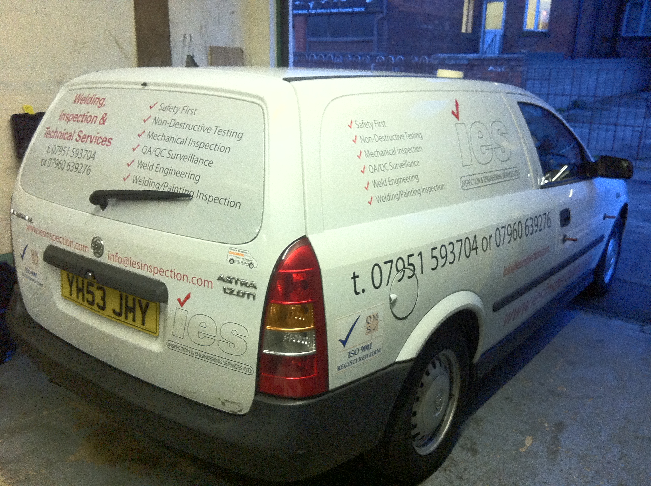 Vehicle graphics for IES vehicles – Fylde Signs & Graphics
